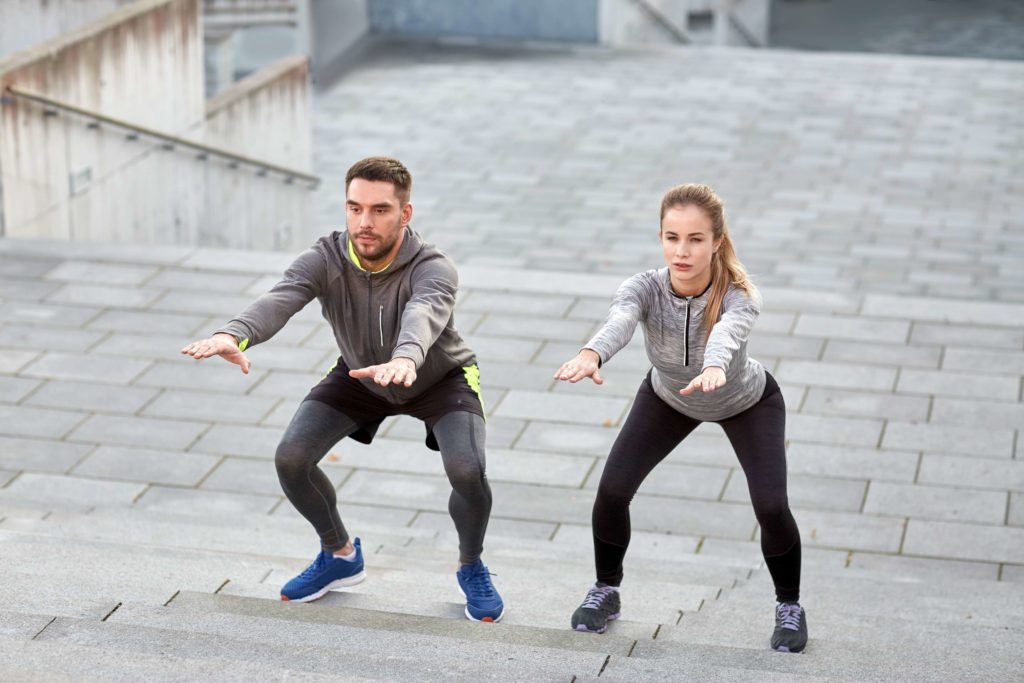 You have a lot of training options while stair running