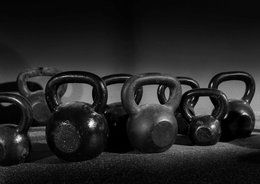 kettlebell training with the right weight